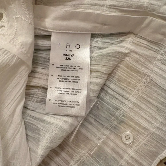 IRO White Eyelet Camisole Top - Picture 4 of 9